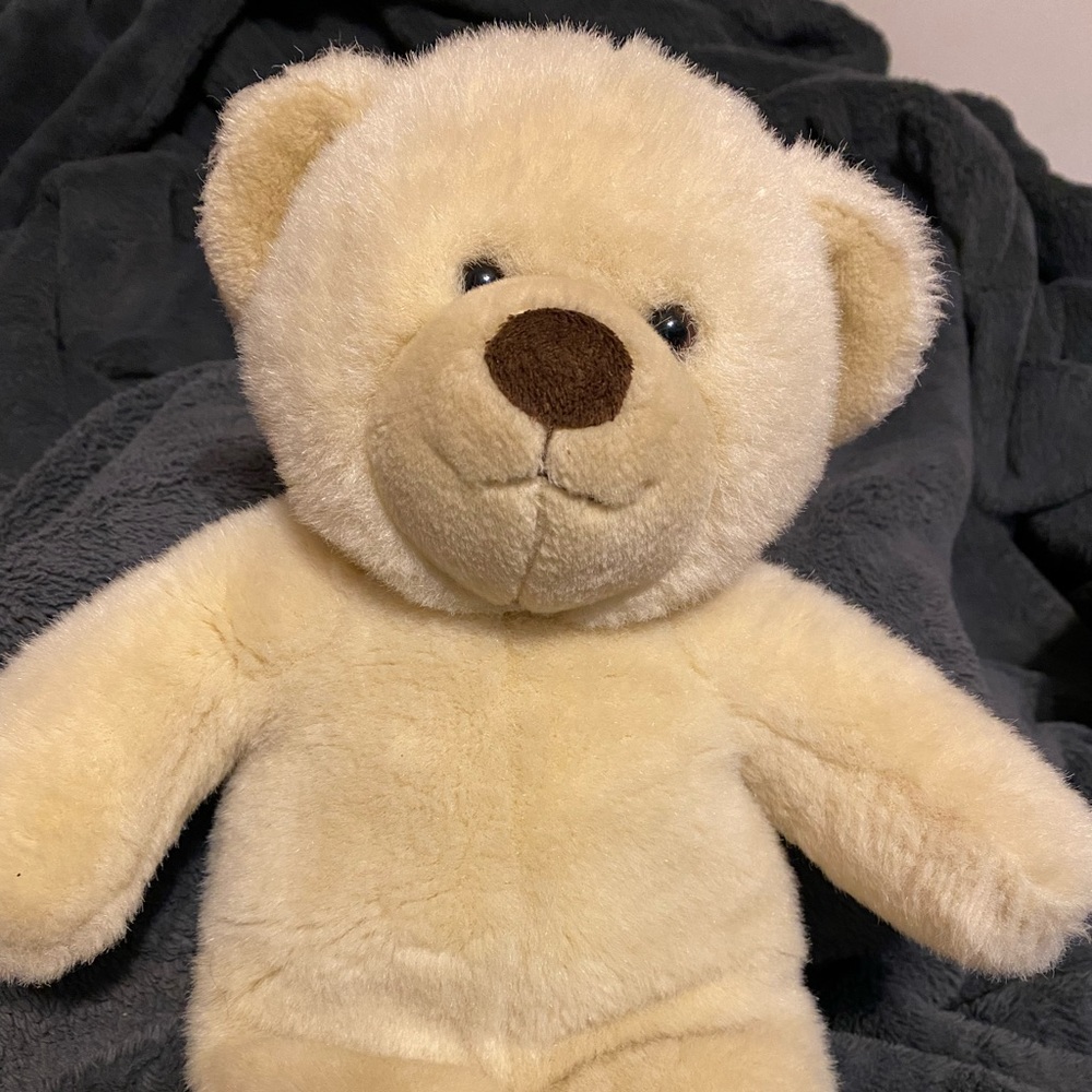 Cute Vintage Build A Bear BAB Teddy Plush Off White Cream Stuffed Animal 15"
